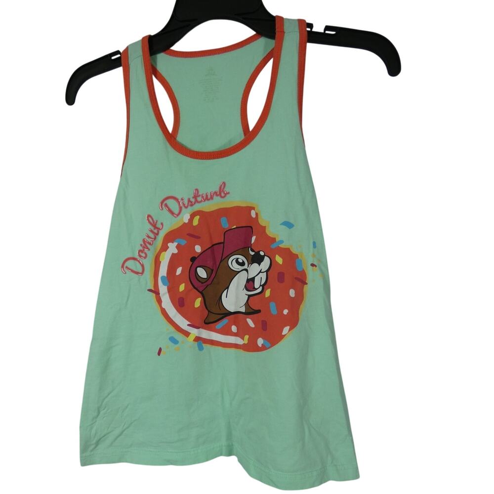 Buc-ee's Women's Medium 'Donut Disturb' Sleep Tank Shirt Racerback